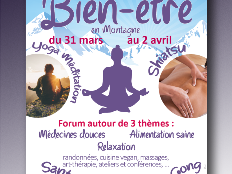Affiche festival du bien-être Auron